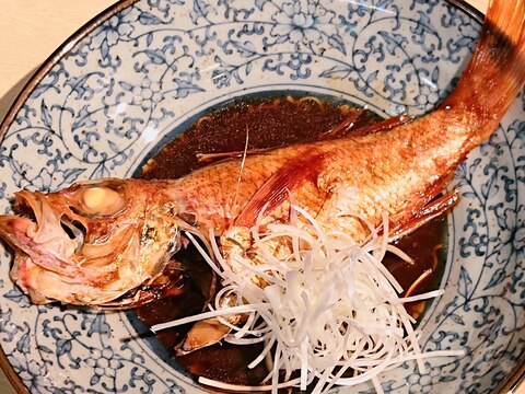 高級魚ノドグロ(アカムツ)の煮付け